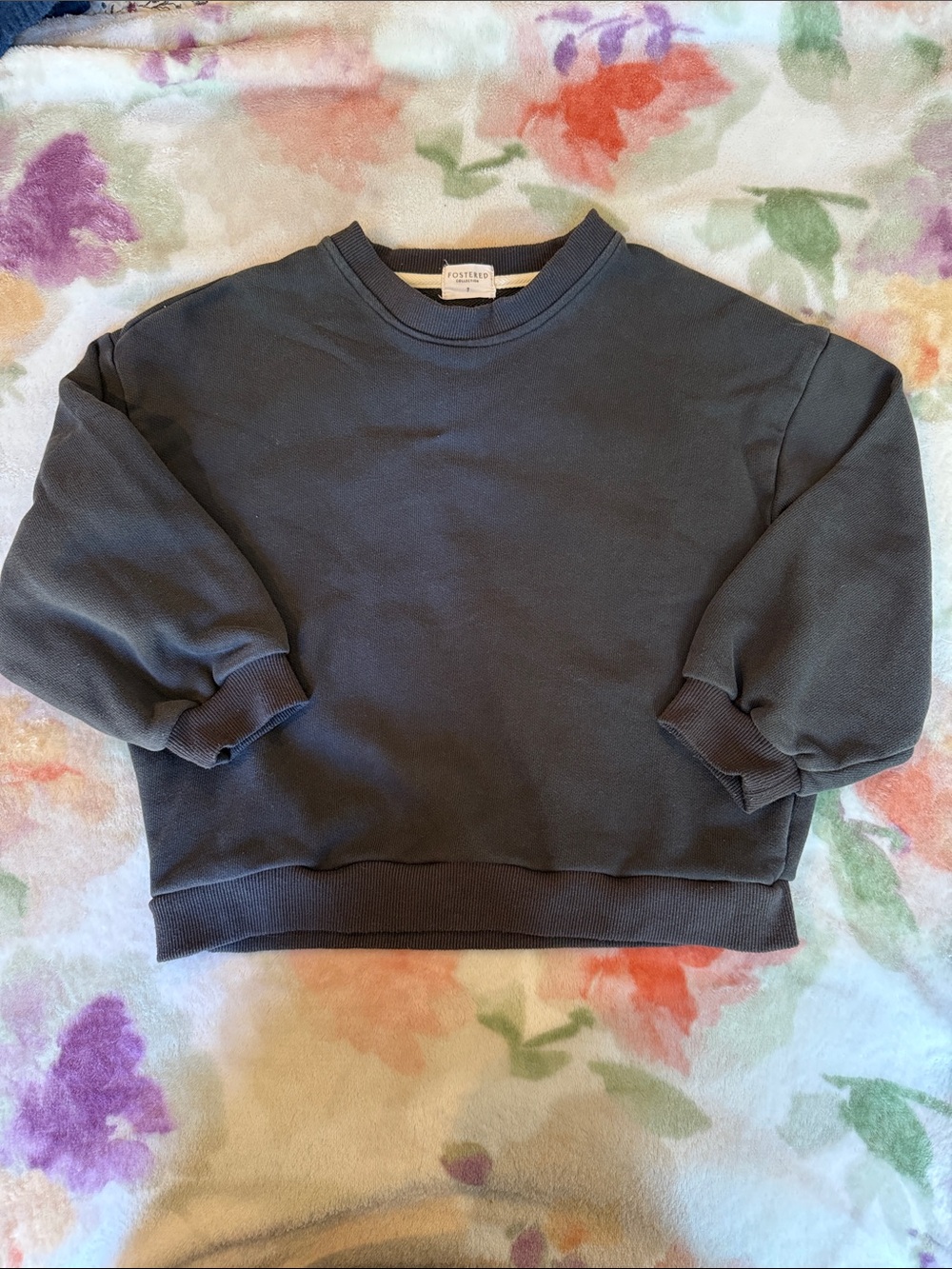 Fostered Collection Set 
Charcoal Gray cargo Joggers and Crewneck